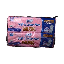 [101083] SOFY EXTRA LONG MUSK 14 PADS 2 PIECE OFFER 819