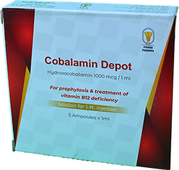 [101308] COBALAMIN DEPOT 1000MCG/1ML 5 AMP