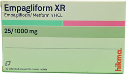 [101668] EMPAGLIFORM XR 25/1000 MG 30TAB