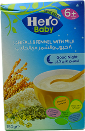 [98698] HERO BABY G.M. 8 CEREAL & FENNEL WITH MILK 150 GM