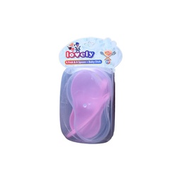 [96792] LOVELY BABY DISH + A FROK & SPOON