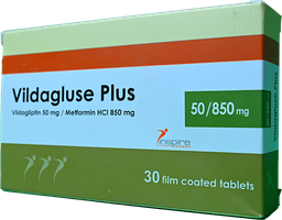 [102930] VILDAGLUSE PLUS 50 /850 MG 30 TAB