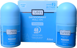 [110940] AZHA DEO ROLL ON (BLUE)50ML 2PIECES SP OFFER 1 ONE UNIT