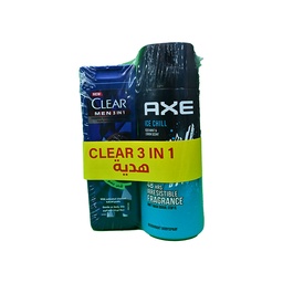 [110999] AXE ICE CHILL SPRAY 150ML+CLEAR 90 SH SP.OFFER 1 BOX