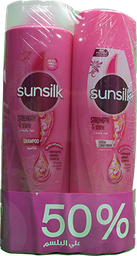 [111014] SUNSILK STRENGTH&SHIN SH 350ML+COND 350ML SP.OFFER 1 BOX