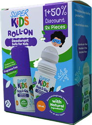 [110413] SUPER KIDS FRAGRANCE FREE ROLLON 30ML 2PCS SP.OFF 1 BOX