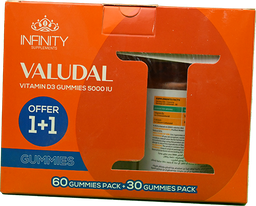 [110069] INFINITY VALUDAL VIT D3 60 GUM+VALUDAL 30 GUM OFF 1 BOX