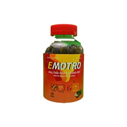 [110249] EMOTRO IRON&FOLIC ACID &VIT B12 120 PIECES 1 BOX