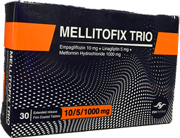 [109367] MELLITOFIX TRIO 10 /5/1000 MG TAB 3 STRIP 30 TAB