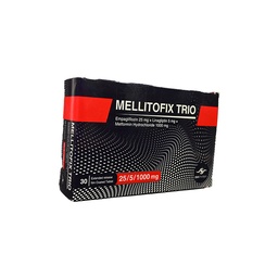 [109368] MELLITOFIX TRIO 25 /5/1000 MG TAB 3 STRIP 30 TAB