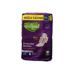 [109433] MOLPED TOTAL PROTECTION MAXI EXTRA LONG 20+2 PADS 1 BOX
