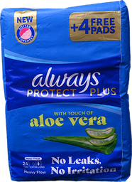 [109680] ALWAYS PROTECTPLUS MAXITHICK EX.LONG24+4PAD 1 BOX