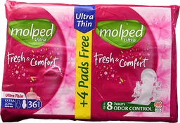 [109454] MOLPED FRESH&COM ULTRA THIN EX.LONG 40+6FREE 1 BOX