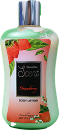 [108989] SCENT BODY LOTION STRAWBERRY 200ML 1 BOX