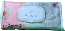 [108811] QUALITA WIPES CHAMOMIL 40 WIPES  1 BOX