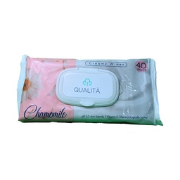 [108811] QUALITA WIPES CHAMOMIL 40 WIPES  1 BOX
