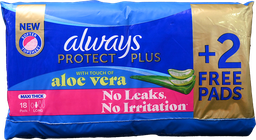 [109160] ALWAYS PROTECT PLUS MAXI THICK LONG18+2PAD FREE 1 BOX