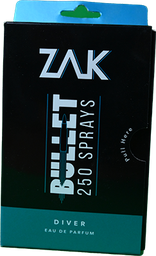 [108021] ZAK BULLET DIVER EAU DE PARFUM 250 SPRAYS 25ML 1 BOX