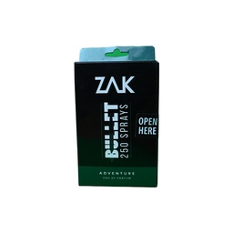 [108025] ZAK BULLET ADVENTURE PARFUM 250 SPRAYS 25ML 1 BOX