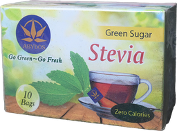 [108248] STEVIA GREEN SUGAR 10 BAGS 1 BOX