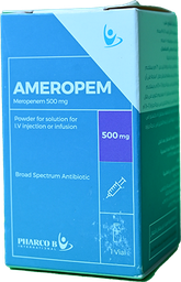 [108240] AMEROPEM 500MG I.V VIAL 1 BOX