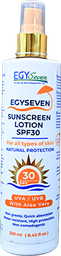 [107979] EGYSEVEN SUNSCREEN SPF30+ LOTION 250ML 1 BOX