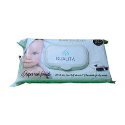 [108234] QUALITA WET WIPES OILVE OIL EXTRACT 80 PCS 1 BOX