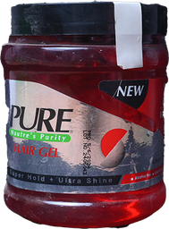 [107969] PURE HAIR GEL 600 GM احمر 1 BOX