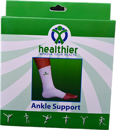 [107629] HEALTHIER CLOSE ANKLE SUPPORT M انكل شراب 1 BOX