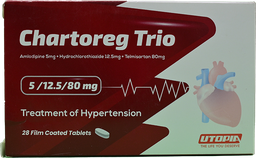 [107552] CHARTOREG TRIO 5/12.5/80 MG TAB 1 BOX 28 TAB