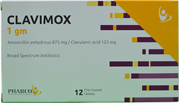 [107441] CLAVIMOX 1GM TAB 3 STRIP 12 TAB