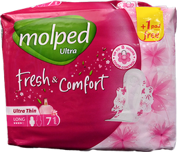 [107435] MOLPED FRESH&COM ULTRA THIN LONG 7+1PADS 3206 1 BOX