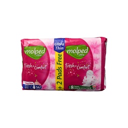 [107760] MOLPED FRESH&COM ULTRA THIN EX.LONG 14+2PADS 3282 1 BOX