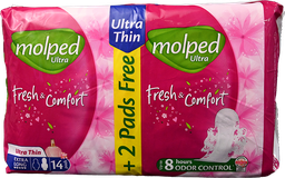 [107760] MOLPED FRESH&COM ULTRA THIN EX.LONG 14+2PADS 3282 1 BOX